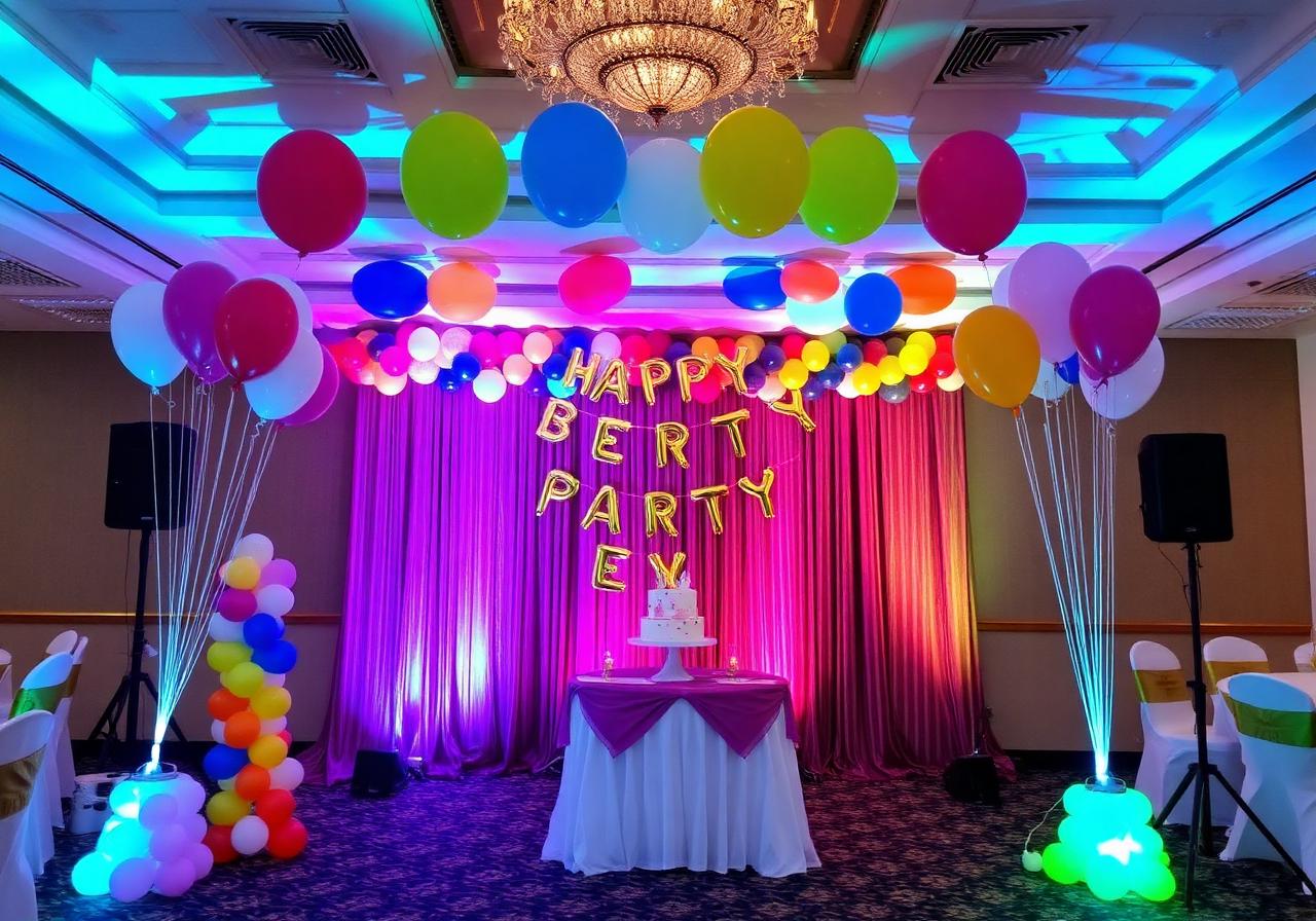 Birthday Parties setup at MOZO Banquet Hall Gurgaon