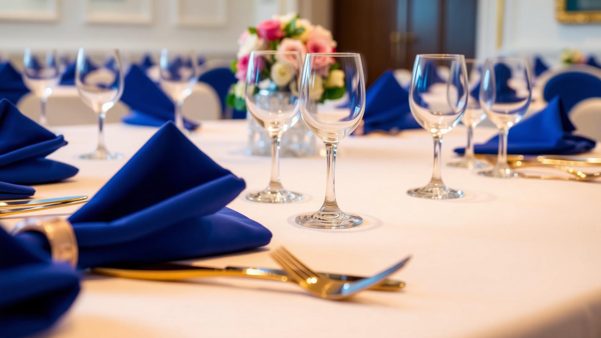 Elegant table setup showcasing MOZO event packages